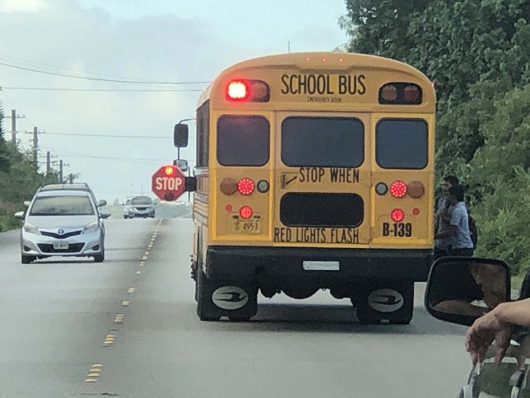 Traffic Rules On Guam School Bus TAICO Rent A Car GUAM