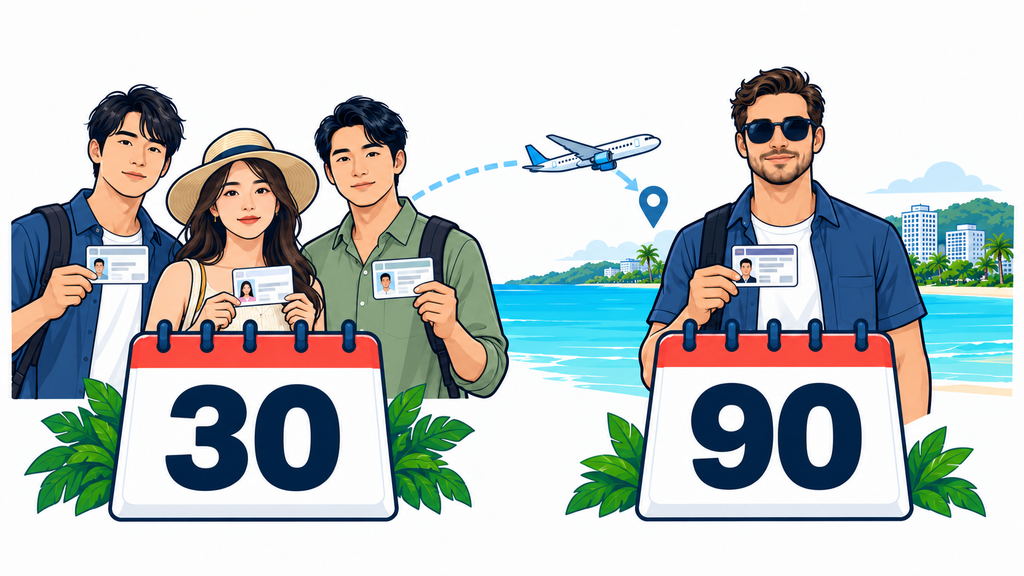 Illustration showing that Guam driving periods vary by license-issuing jurisdiction